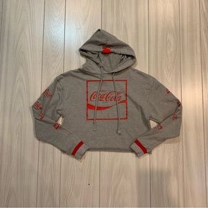 Official Coca-Cola Gift Shop Crop Top Hoodie Languages great gift for Coke lover